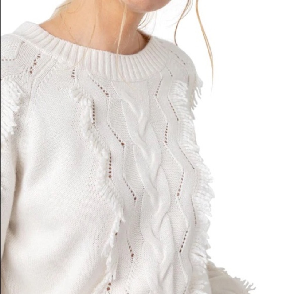 Never Worn Rails Francis Eyelash Fringe Cable Kni… - image 2